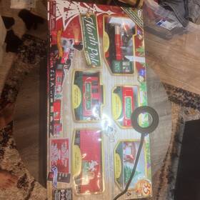 Eztec 019071372947 North Pole Express Christmas Train Set With Remote 35 Piece Orig Box