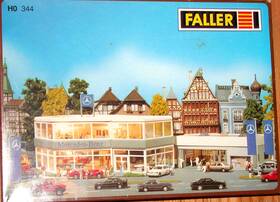 Faller 104090003449 Ho 344 Mercedes-benz Dealership Building Kit Open Box As Is