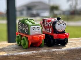 Ck682 Fisher-price Thomas And Friends Minis Dinosaur Trains Lot Of 5 Dino Percy James Stephen Gator