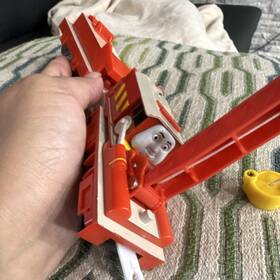 J1213 Fisher-price Geotrax Thomas And Friends Crane Car Red/gray Yellow Hook Rocky