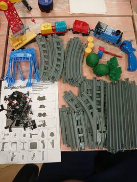 Geoffrey For Toys R Us 190587022875 Imaginarium Remote Control Trainyard Set Retired Near Complete Tested Inch Thomas