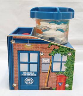 Gfj76-fxw99-9902 Gullane 2013 Thomas And Friends Wooden Railway Brendam Fish Market Station 1854kq Mattel