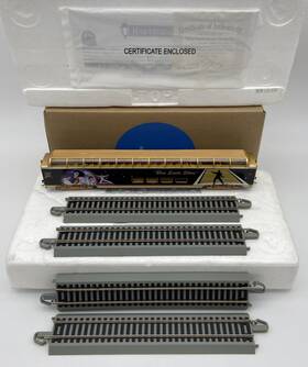 14-07861-004 Hawthorne Village / Bradford Exchange Elvis Presley Inch Blue Suede Shoes Vista Dome Train Car Ho With Coa