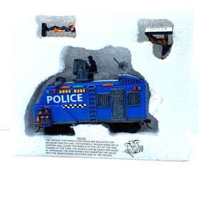 K171012 Hawthorne Village Ho Scale 3 Piece Lot Railway Police Armored Train Car Coa