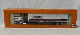 0004-001022 Herpa Cabover Semi With Van Trailer Weaver Popcorn Ho Scale