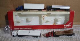 6274-e Herpa #6274-e Set Of 4 Tractor-trailers In Box. N-gauge. Read