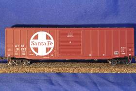 20001095 Ho Trainman 843375032777 Santa Fe #51272 Acf 50ft6 Inch Box Car - Scale