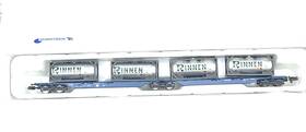 H23715 Hobbytrain Hobby Train N-scale Containertragwagen Sggnos 715 Db Rinnen Ln/box
