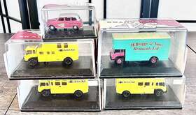 Hornby 010963470883 Autos 4 Vans British Rail Maintenance Briggs Sons Removals Car Lot Of 5