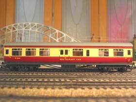 4048 Hornby 4005 4006 Hornby-dublo 00 Scale British - Set Of 9 Cars Crimson And Cream