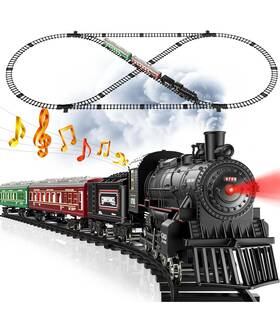 Red-0124 Hot Bee Train Set Remote Control Toys With Luxury Track And Glowing Pass