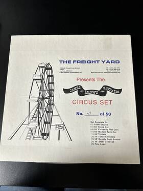 49757 Ihc The Freight Yard Co James E Strates Circus Set