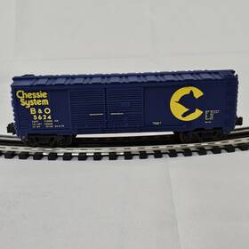 Idm1107 Industrial Rail Chessie B&o Double Door Box Car 027 Scale Near Mint