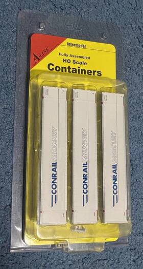 30410-02 Intermountain A-line Conrail Mercury 48 Smooth Side Container 3 Pack #30410-02