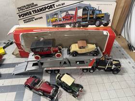 Intex Corporation 078257295722 1984 Zee Car Carrier Auto Transport With Four Ertl Cars W Box