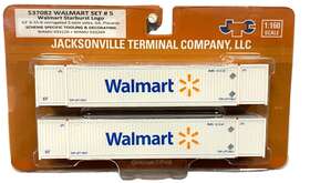 Jtc537082 Jacksonville Terminal N Scale 537082 Walmart 53ft Corrugated Container Set #5