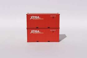 205372 Jtc Model Trains N Xtra 20ft Standard Height C.s. Container Pack Of 2