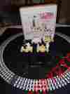K-1013 Coke Brand Coca-cola Electric Handcar Train 4 Pc Set Complete W 8 Pcs Track