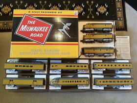 K-1121 K-line 040369110156 Milwaukee Road Hiawatha O 31 F-7 Aba 6 Aluminum Passenger Car Set