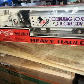 K-line 040369666714 Vintage 1990 Coca-cola Trains Heavy Hauler Tractor Trailer Flat Diet Coke