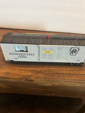 441891 K-line Pennsylvania O-27 Generator Car - Ac Volts With A Red Light On Top