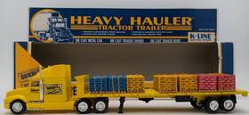 81072 K-line O Quikrete Flatbed Heavy Hauler Tractor Trailer Ex/box