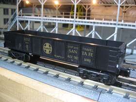 K-5611 K-line Santa Fe Drop End O-27 Gondola # Atsf 5611 - Fits Lionel Mth