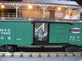 K-7005 K-line New York Central Operating Boxcar # Nyc 7005 - Fits Lionel Mth