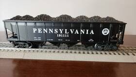 K623-1899 K-line #k623 1899 Pennsylvania Die Cast Hopper With Coal Load