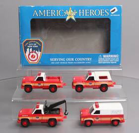 K94901 K-line American Heroes Die Cast Vehicle Train Accessory 4-pack Ex/box