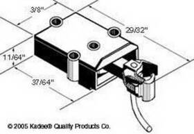 Kadee 765484008088 808 S Scale Brown Dark Tuscan Coupler With Draft Gear Box