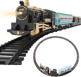 Kakasi 744110847444 Christmas Retro Steam Train Set