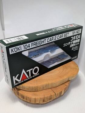 10-1421 Kato N Scale Freight Car Koki 104 Without Container 2-car Set