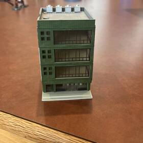 23-431a Kato Office Building 1 Green N Scale Free Shipping New