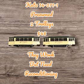 14-071-1 Kato 67998 N Gauge Hiroshima Type 200 Streetcar #238 Hannover Tram 2 Trams