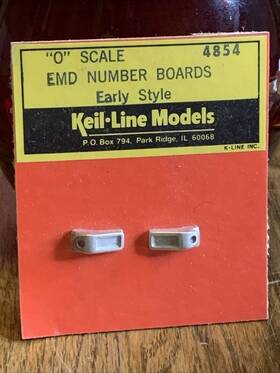 4854 Keil-line Products O Gauge Emd Early Style Number Boards