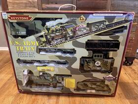 33002 Keystone 65473 U.s. Army Complete Electric Train Set Untested