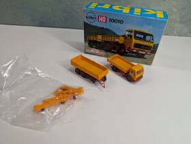 Kibri B-10010 Ho Scale Mercedes Wackenhut Gravel Truck And Trailer Read