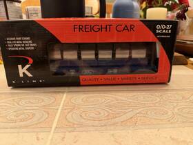K661-6001 Kline K-line Ford Classic Flatcar With Bulkheads And Coils Factory Sealed
