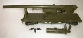 42010 Kusan Us Army Cannon Car With Super Rare Original Shells And Sheild Soldier