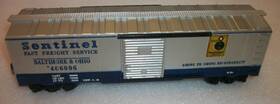466096 Kusan Or Amt Baltimore And Ohio O Gauge Sentinel Box Car Excellent