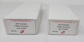 Ho-61 La Belle Woodworking Company 2 Models Cera-traction Box Trailer Craftsman Wood Kit