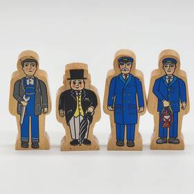 99111 Learning Curve Wooden Sir Topham Hatt 1 Workman 2 Engineers Set #99111