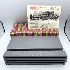 5034 Lehmann Bahnsteig Lgb Station Platforms #5034 12 Pieces With Original Box And Insert