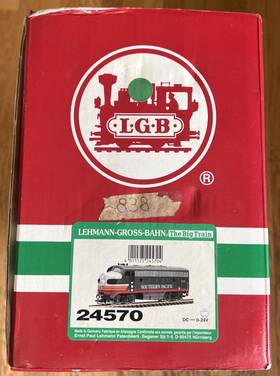 24570 Lgb G-gau Southern Pacific F7a Inch Black Widow #6432 Diesel Locomotive Box