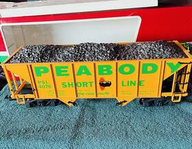 4076-x01 Lgb 4076 X01 Peabody Short Line Hopper Car - G Scale Made In Germany