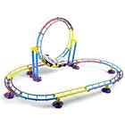 Liberty Imports High Speed Roller Coaster Bullet Train Toy Building Set 77 Pcs 641945310719