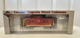 Life-like 616374072163 Proto 2000 Center Cupola Steel Caboose Lehigh And New England #582 Red Train