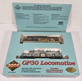 21536 Life-like Trains Proto 2000 Ho Scale Santa Fe Gp30 Locomotive Item At&sf #1225