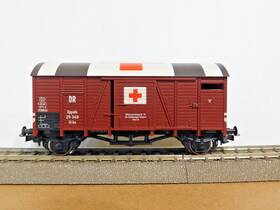 L225343 Liliput Ho Dr Era Ii German Army Medical Closed Goods Wagon Nib Read
